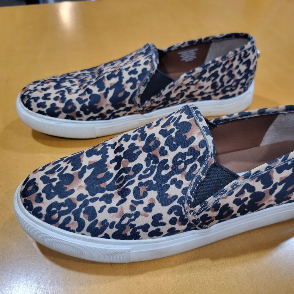 Steve Madden Leopard Print Slip-On Sneakers